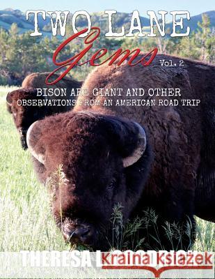 Two Lane Gems, Vol. 2: Bison are Giant and Other Observations from an American Road Trip Goodrich, Theresa L. 9780960049509 Local Tourist
