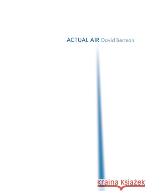 Actual Air David Berman 9780965618366