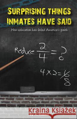 Surprising Things Inmates Have Said: How education has failed America's youth Ruben, A. 9780975459058 Ickynicks