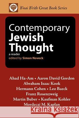 Contemporary Jewish Thought: A Reader Noveck, Simon 9780978998066