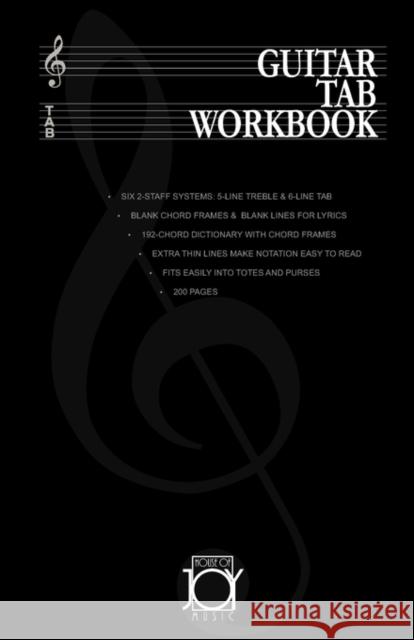 Guitar Tab Workbook Ken Joy 9780979828850 House of Joy Music