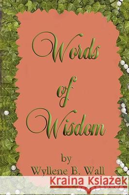 Words of Wisdom Wyllene B. Wall 9780980147025 Small Fish Big Sea Publications