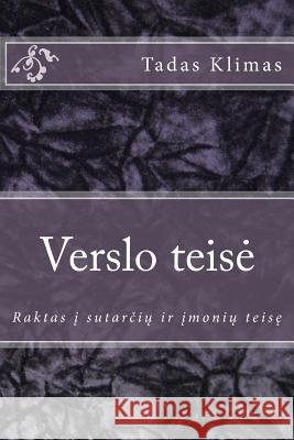 Verslo Teise Tadas Klimas 9780981844145 Transnational Academic Press