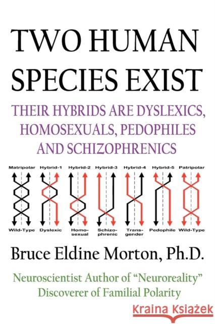 Two Human Species Exist: Their Hybrids Are Dylsexics, Homosexuals, Pedophiles, and Schizophrenics Morton, Bruce Eldine 9780983341710 0