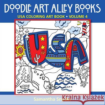 USA Coloring Art Book Samantha Snyder 9780983918295