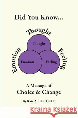 Did You Know... a Message of Choice & Change Ellis Kate 9780985048372 Healing Quest