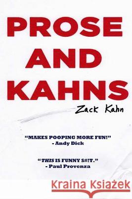 Prose and Kahns Zack Kahn 9780985316884