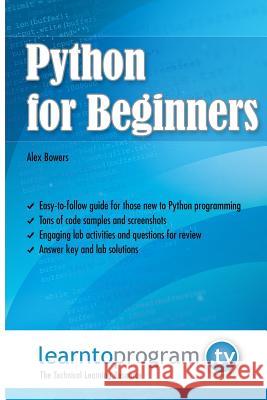 Python for Beginners MR Alex Bowers 9780988842977