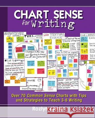 Chart Sense for Writing: Over 70 Common Sense Charts with Tips and Strategies to Teach 3-8 Writing Rozlyn Linder 9780988950528 Literacy Initiative LLC