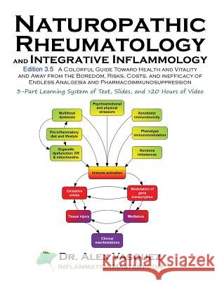 Naturopathic Rheumatology and Integrative Inflammology V3.5: A Colorful Guide Toward Health and Vitality and Away from the Boredom, Risks, Costs, and Vasquez, Alex 9780990620426 International College of Human Nutrition and 