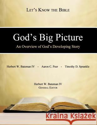 God's Big Picture: An Overview of God's Developing Story Dr Herbert W. Batema Aaron C. Peer Timothy D. Sprankle 9780990779711 Cyber-Center for Biblical Studies