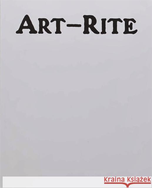 Art-Rite Walter Robinson 9780991558575