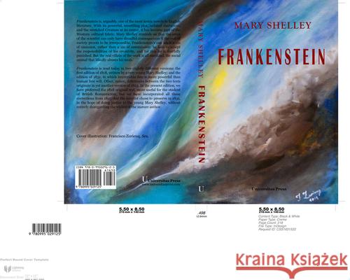 Frankenstein: Or, the Modern Prometheus Mary Shelley 9780995029125