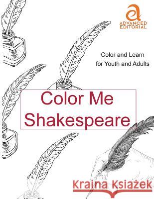 Color Me Shakespeare Donna Ledbetter 9780996557924 Advanced Editorial