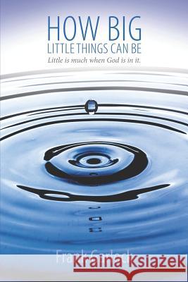 How Big Little Things Can Be: Little Is Much When God Is in It. Grace Collins Hargis Frank Garlock 9780999354629 Sierra Creation