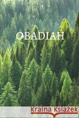 Obadiah Bible Journal Shasta Medrano 9781006124280 Blurb