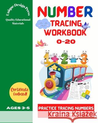 Number Tracing Workbook: Practice Tracing Numbers 0-20 for Preschool and Kindergarten Pratt, Andrea Clarke 9781006161971