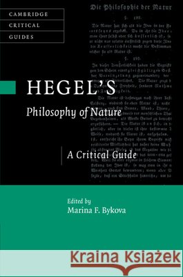 Hegel's Philosophy of Nature  9781009010153 Cambridge University Press