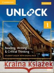 Unlock Level 1 Reading, Writing and Critical Thinking Student's Book with Digital Pack Sabina Ostrowska Kate Adams Chris Sowton 9781009031387