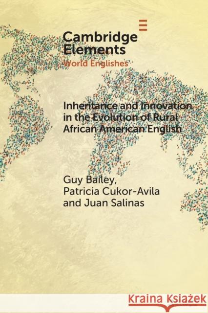 Inheritance and Innovation in the Evolution of Rural African American English Juan Salinas 9781009087711 Cambridge University Press