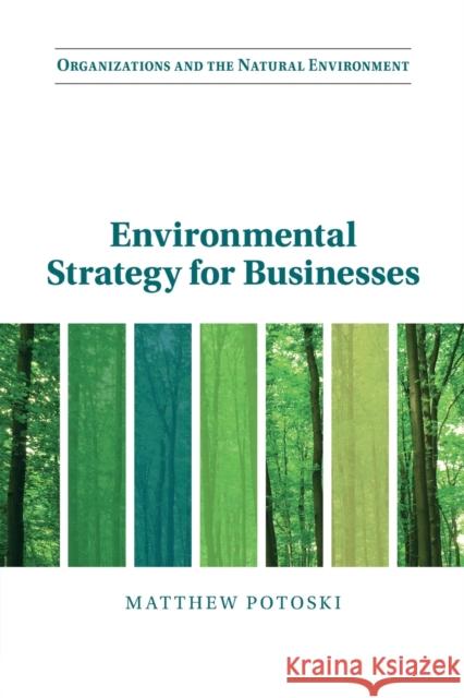 Environmental Strategy for Businesses Matthew (University of California, Santa Barbara) Potoski 9781009107334 Cambridge University Press