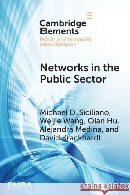 Networks in the Public Sector Siciliano, Michael D. 9781009108416 Cambridge University Press