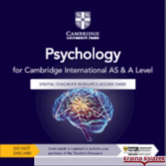 Cambridge International AS & A Level Psychology Digital Teacher's Resource Access Card Kirsty White, Lizzie Gauntlett, Jonathan Firth 9781009152464 Cambridge University Press