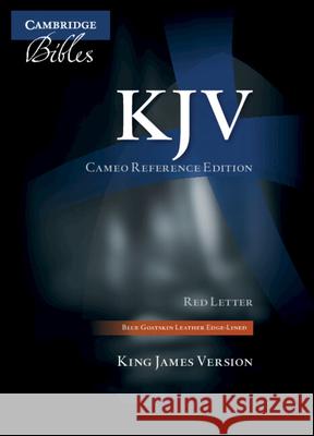 KJV Cameo Reference Edition, Blue Goatskin Leather, Red-letter Text, KJ456:XRE  9781009158022 Cambridge University Press