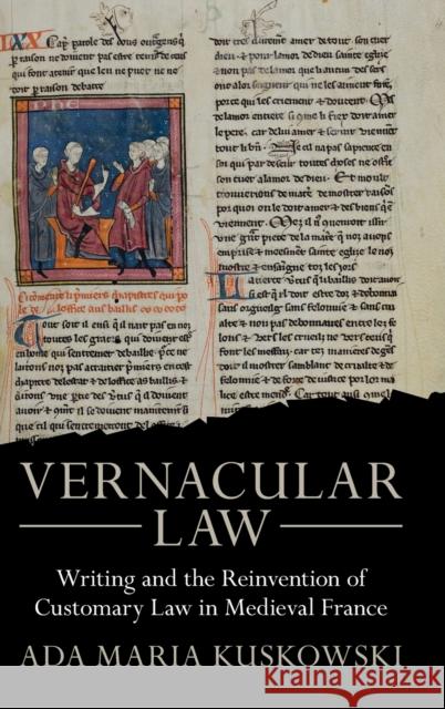 Vernacular Law Ada Maria (University of Pennsylvania) Kuskowski 9781009217897