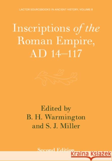 Inscriptions of the Roman Empire, AD 14-117  9781009383288 Cambridge University Press