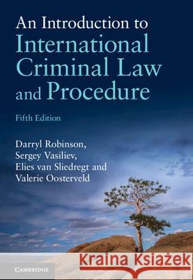 An Introduction to International Criminal Law and Procedure Robert Cryer Darryl Robinson Sergey Vasiliev 9781009466615