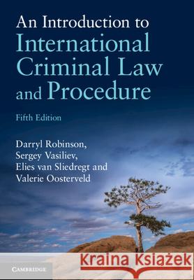 An Introduction to International Criminal Law and Procedure Robert Cryer Darryl Robinson Sergey Vasiliev 9781009466639