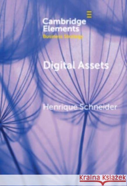 Digital Assets: A Portfolio Perspective Henrique Schneider 9781009500630 Cambridge University Press