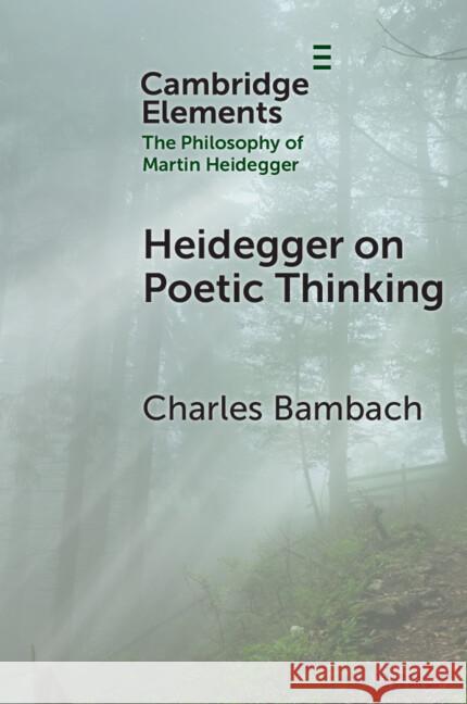 Heidegger on Poetic Thinking Charles (University of Texas at Dallas) Bambach 9781009570558 Cambridge University Press