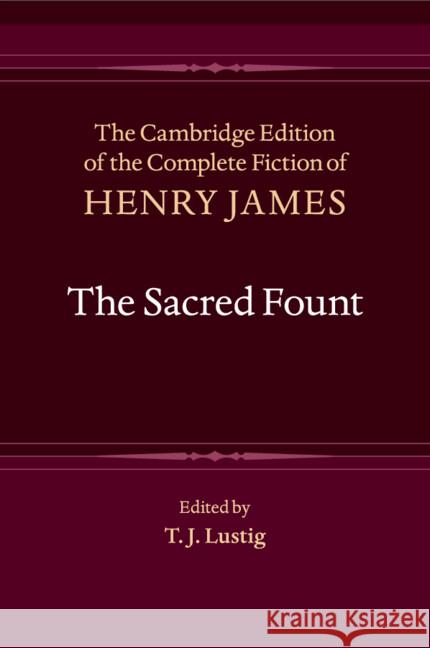 The Sacred Fount Henry James 9781009662093 Cambridge University Press