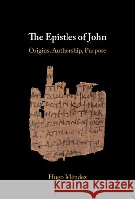 The Epistles of John: Origins, Authorship, Purpose Hugo (University of North Carolina at Chapel Hill) Mendez 9781009689540