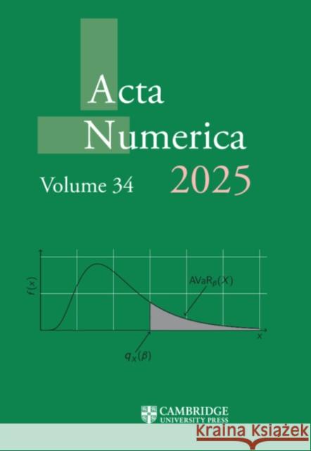 Acta Numerica 2025: Volume 34  9781009708043 Cambridge University Press