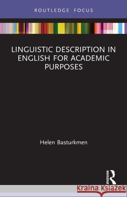 Linguistic Description in English for Academic Purposes Helen Basturkmen 9781032008653