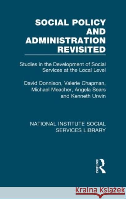 Social Policy and Administration Revisited Kenneth Urwin 9781032050997 Taylor & Francis Ltd