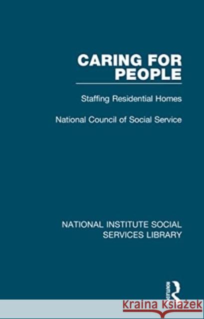 Caring for People National Council of Social Service 9781032069265 Taylor & Francis Ltd