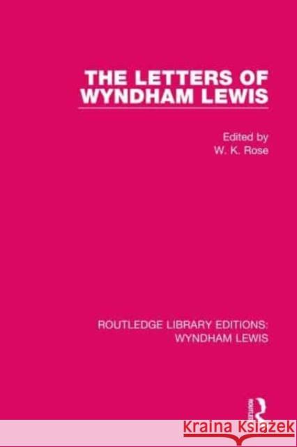 The Letters of Wyndham Lewis  9781032118925 Taylor & Francis