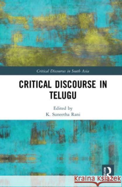 Critical Discourse in Telugu  9781032124834 Taylor & Francis Ltd