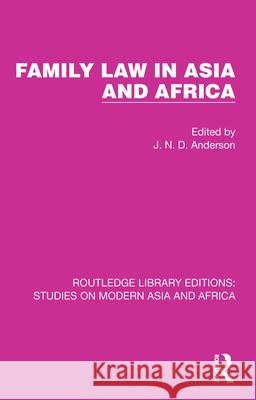 Family Law in Asia and Africa  9781032152738 Taylor & Francis Ltd