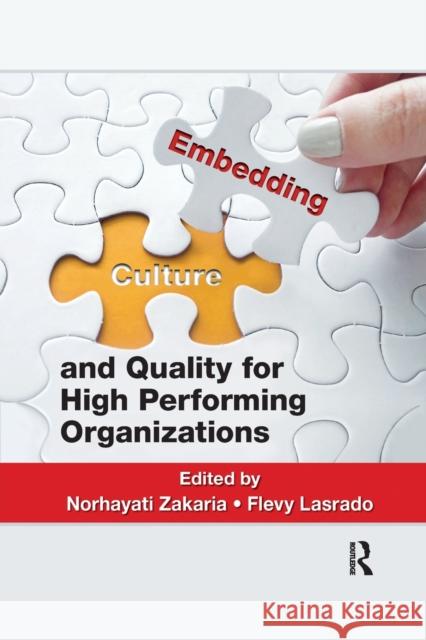 Embedding Culture and Quality for High Performing Organizations Norhayati Zakaria Flevy Lasrado 9781032176246 Productivity Press