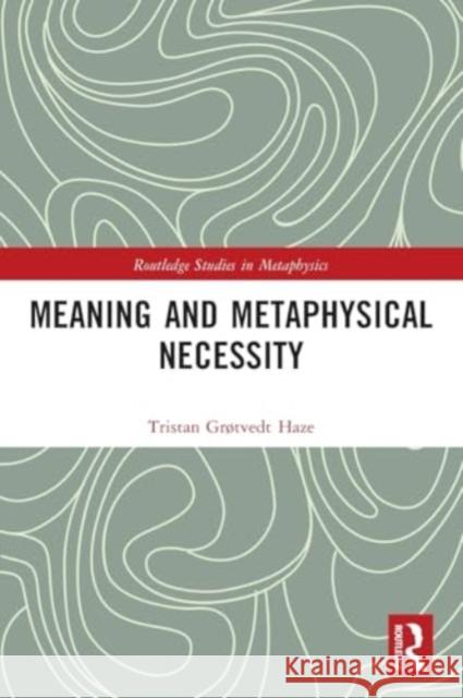 Meaning and Metaphysical Necessity Tristan Gr?tved 9781032217185 Routledge