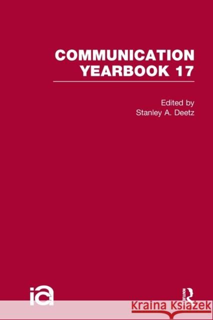 Communication Yearbook 17 Stanley Deetz 9781032243177