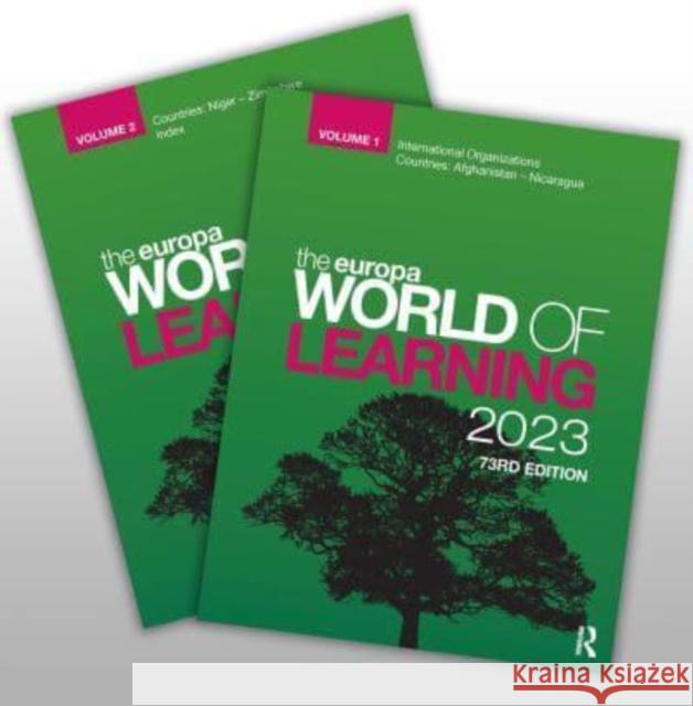 EUROPA WORLD OF LEARNING 2023 EUROPA PUBLICATIONS 9781032261188 TAYLOR & FRANCIS