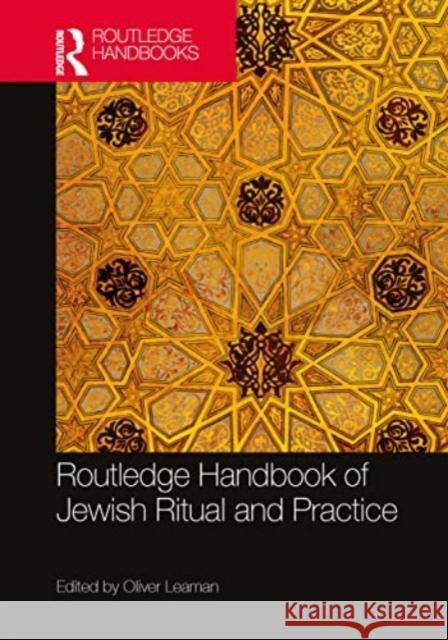 Routledge Handbook on Jewish Ritual and Practice  9781032271996 Routledge