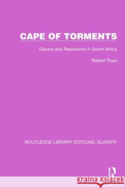 Cape of Torments Robert Ross 9781032309613