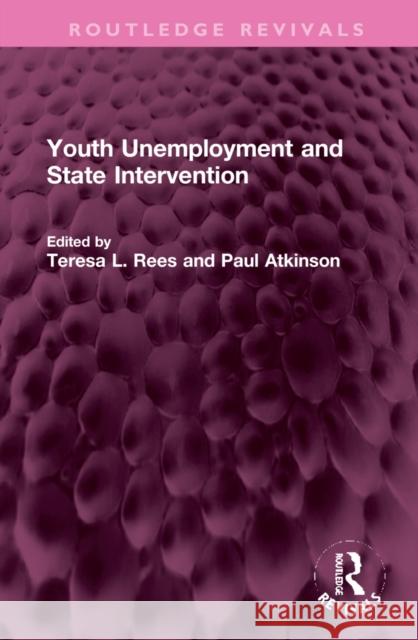 Youth Unemployment and State Intervention Paul Atkinson Teresa L. Rees 9781032312057 Routledge